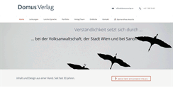 Desktop Screenshot of domusverlag.at