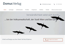 Tablet Screenshot of domusverlag.at